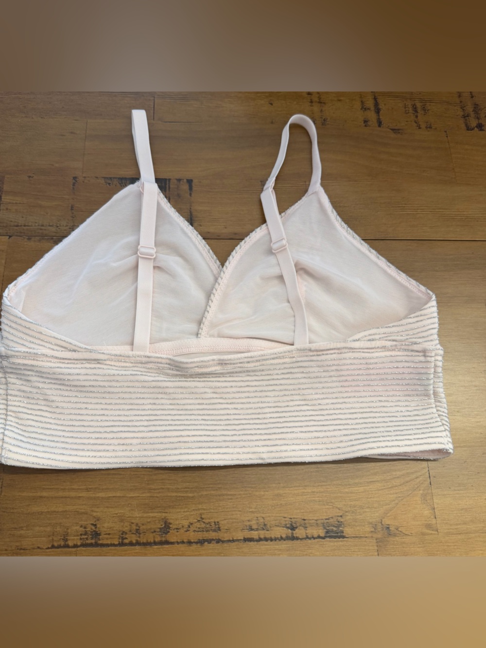 La Senza Light Pink Striped Bralette - Picture 2 of 5